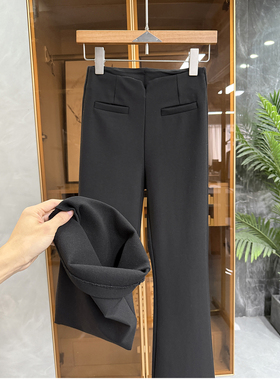 高个子收！动漫腿精！修身加绒休闲喇叭裤女   M062023~JS