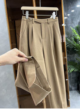 清仓不予退换！M@3版型面料苣棒！显瘦羊毛休闲直筒西裤女98309
