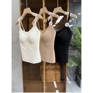 咆哮推荐!云感蚕丝蛋白文胸背心带胸垫吊带内衣女 DDYDMS01~ME