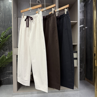 秋冬神裤！藏肉显瘦！加绒松紧腰休闲镰刀九分裤女    M02372~ZY