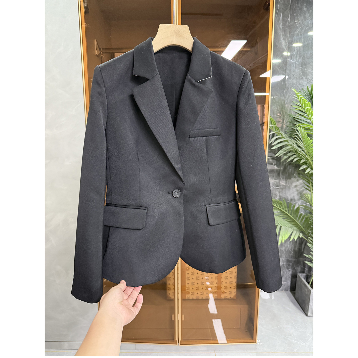 柜款！G上4K+！修身真丝羊毛一粒扣西装外套女    LW029~ME,女装/女士精品,短外套,淘宝优惠券,粉丝福利购,淘宝优惠卷