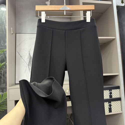 大厂柜单！加绒休闲喇叭裤