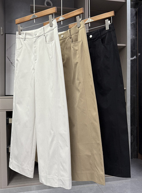 清仓不予退换！显瘦！微弹中高腰休闲直筒九分裤女KW0080~ZY