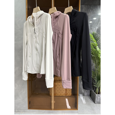 修身瑜伽服健身运动连帽外套