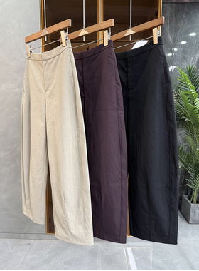 好赞！藏肉显瘦大N货！后松紧高腰休闲镰刀九分裤女   D1857~ME