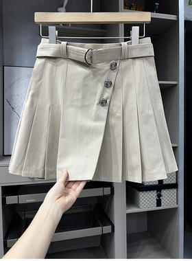 清仓不予退换#4!M@3神器！高支棉高腰百褶半身裙短裙女W2318