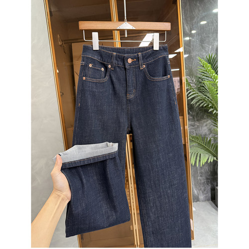 大厂出！中高腰牛仔直筒裤