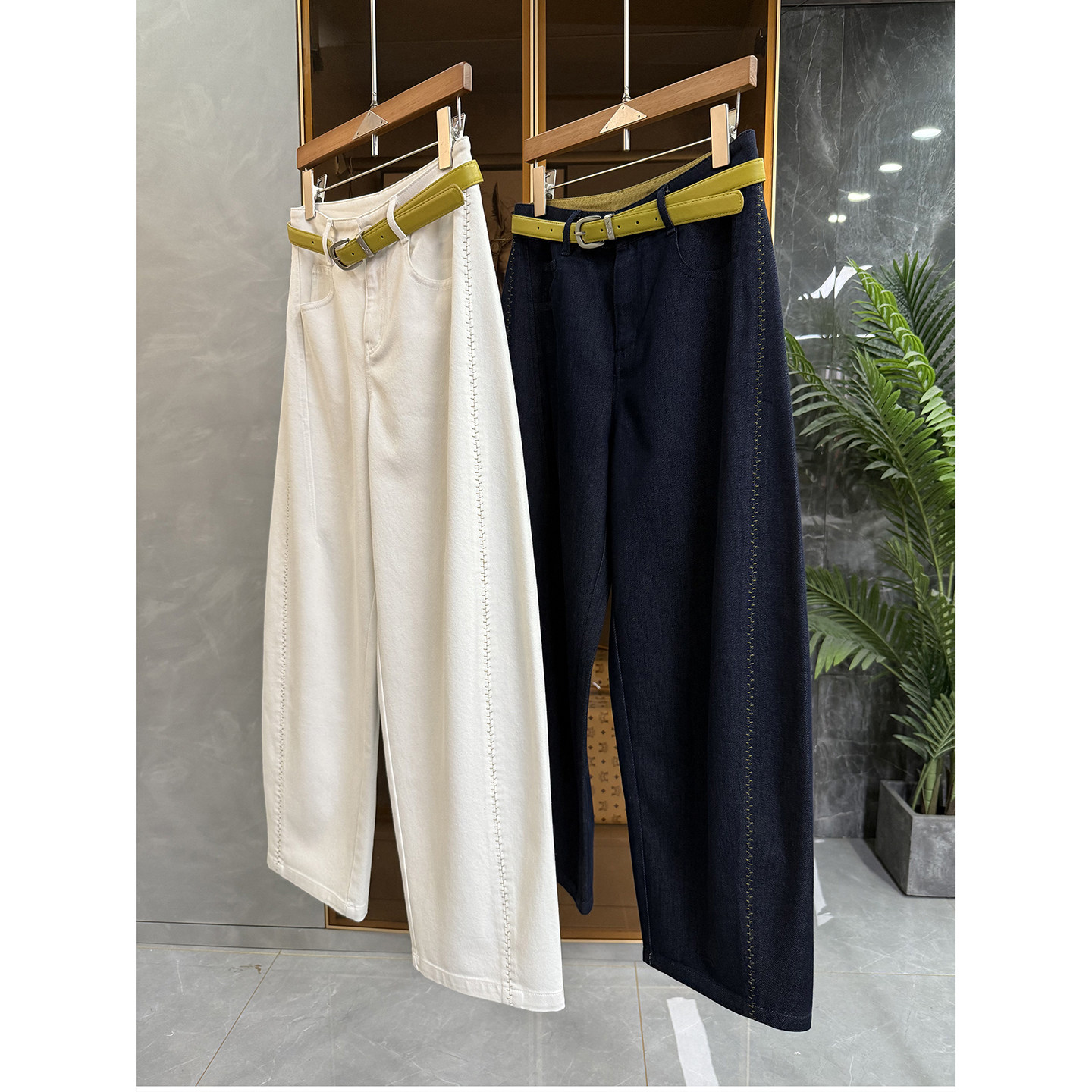 N货！修饰腿型JU棒！明线莱赛尔高腰牛仔镰刀裤女   M02451~ME,女装/女士精品,牛仔裤,淘宝优惠券,粉丝福利购,淘宝优惠卷