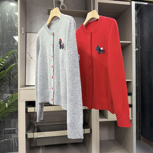 炸裂推荐！柜款！重磅羊绒圆领针织开衫女    HD3021~ZY