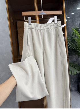 闭眼入！口碑工厂！松紧腰休闲镰刀阔腿卫裤女    53508~JS