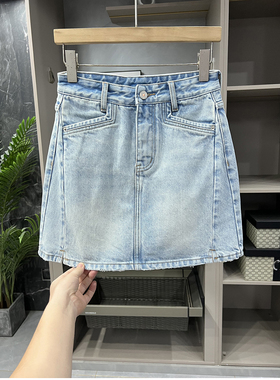 清仓不予退换#4！大工厂外D！高腰牛仔短裙半身裙女K307