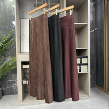 大厂出！秋冬显瘦神器！毛绒A字半身裙女  62605~ZY