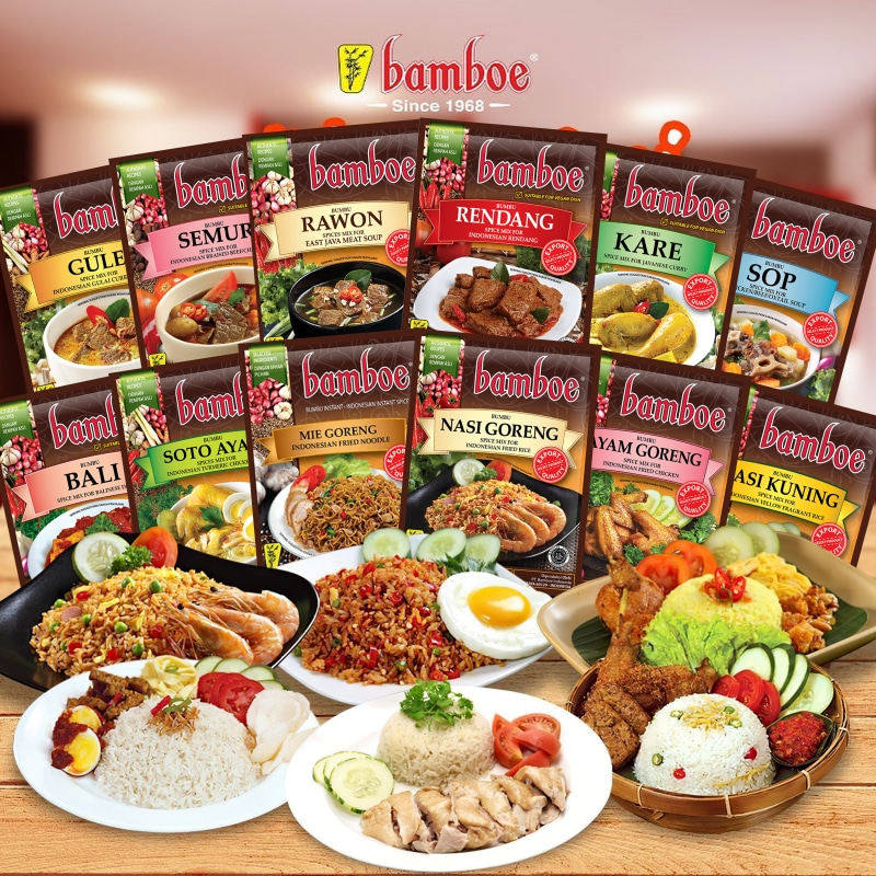 印尼Bamboe山竹牌调味酱料*2袋 炸鸡料巴东牛肉炒饭料嗦多鸡酱包