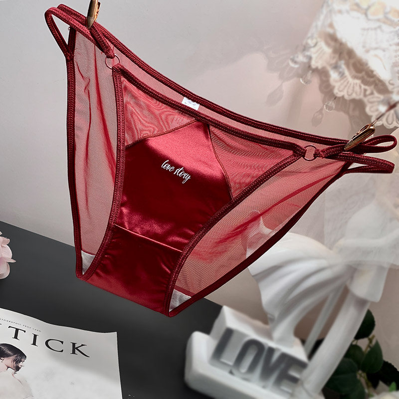 夏季薄款牛奶丝低腰内裤女士三角裤字母纯色拼接高开叉少女纯棉裆,女士内衣/男士内衣/家居服,女三角裤,淘宝优惠券,粉丝福利购,淘宝优惠卷