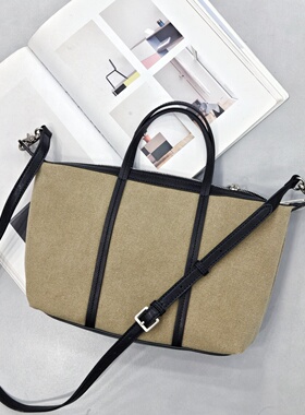 慵懒风绿色手提小托特包包女2026春夏新款饺子包单肩斜挎包56185