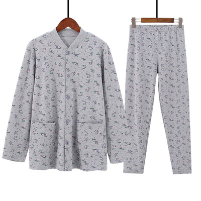 长袖女士简约对襟开衫