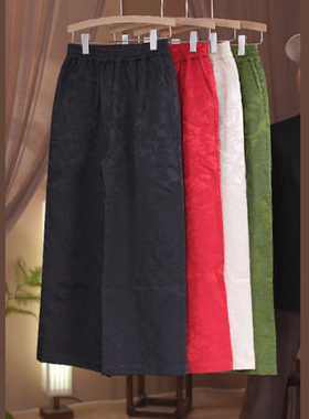 如素慢衣人丝棉 直筒裤 休闲裤 百搭60100