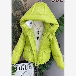 彩色棉衣连帽面包服洋气小个子棉袄潮 爆款 羽绒棉服女短款 2025冬装