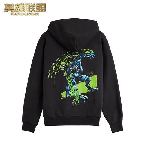 英雄联盟LOL 双城之战 沃里克帽衫拉链卫衣男女同款游戏周边