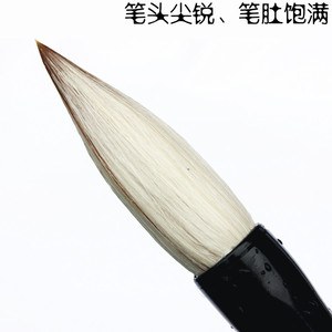 狼毫毛笔特大号斗笔 抓笔羊毫国画书法对联练习用兼毫提斗大毛笔