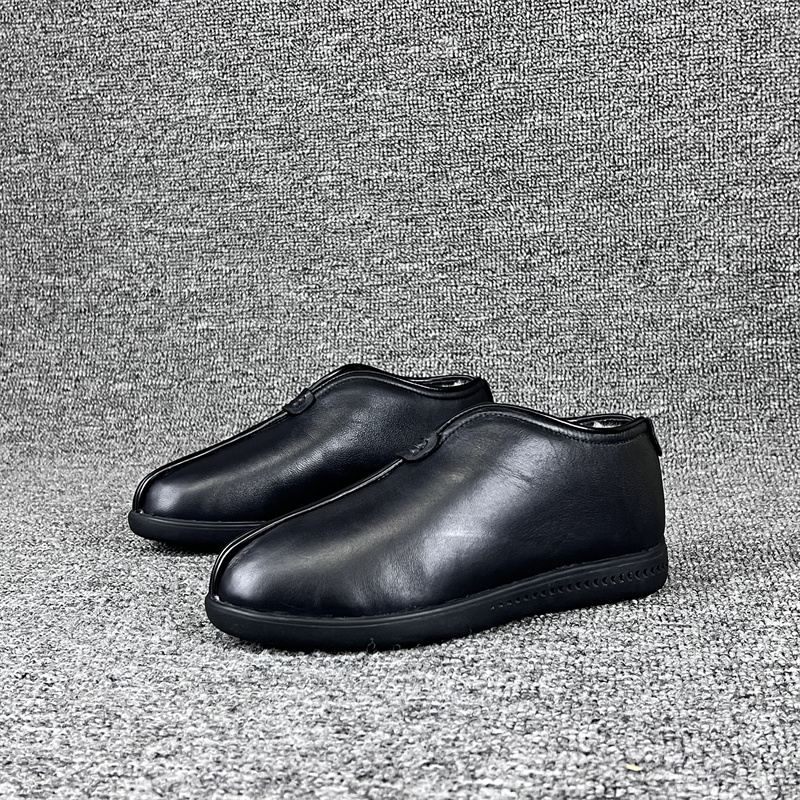 羊皮羊皮毛一体保暖中老年棉鞋