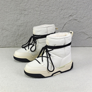 在售102欧！外贸出加拿大抗寒保暖-30°保底增高4cm时尚雪地靴女