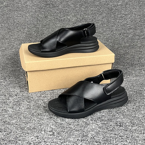 毁单户外凉鞋夏交叉带海边沙滩鞋防滑轻质缓震运动沙滩超软凉拖鞋