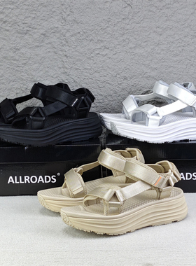 出日本柜15400 日元新款厚底运动凉鞋缓震足弓支撑ALLROADS沙滩鞋