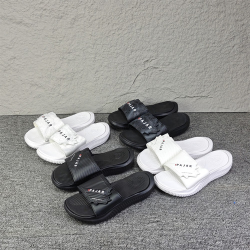 出加拿大高端轻奢情侣魔术贴一字拖男女运动拖鞋篮球拖鞋