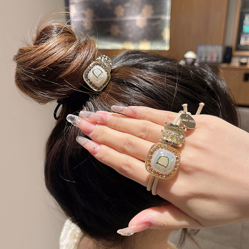 韩版时尚字母水钻珍珠发绳女简约百搭气质扎马尾皮筋丸子头绳发饰,饰品/流行首饰/时尚饰品新,发饰,淘宝优惠券,粉丝福利购,淘宝优惠卷