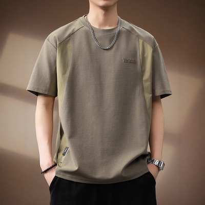 高端美式重磅肌理感短袖T恤男