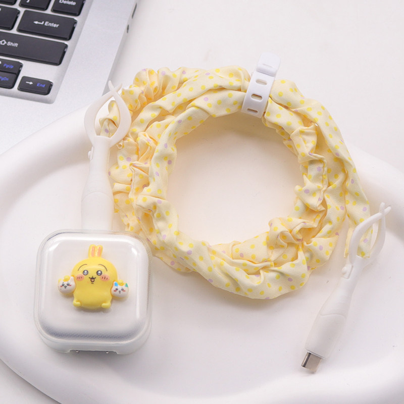 软硅胶17数据线保护套16Pro充电器40W插头壳15充电线苹果14缠绕绳