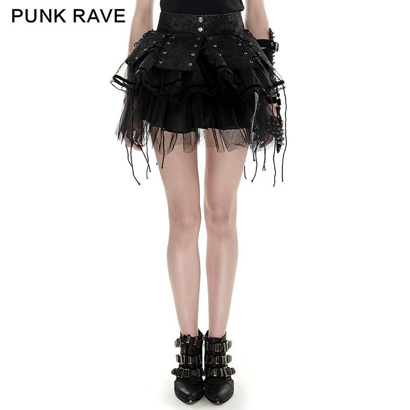 ╋魔嘆╋ PUNK RAVE 哥特GOTHIC配腰封兩件套LOLITA洛麗短裙 Q284
