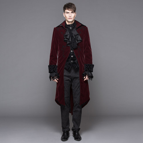 DEVILFASHION哥特朋克复古男风衣
