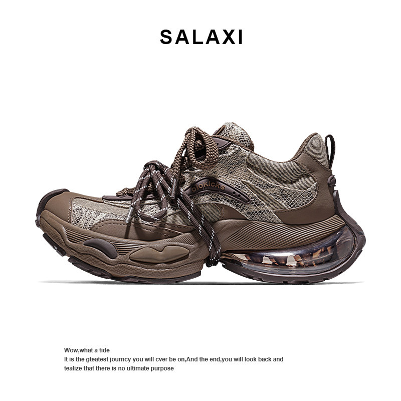 Salaxi/莎莱茜复古潮流百搭老爹鞋男女高街风时尚厚底休闲弯刀鞋,流行男鞋,老爹鞋,淘宝优惠券,粉丝福利购,淘宝优惠卷