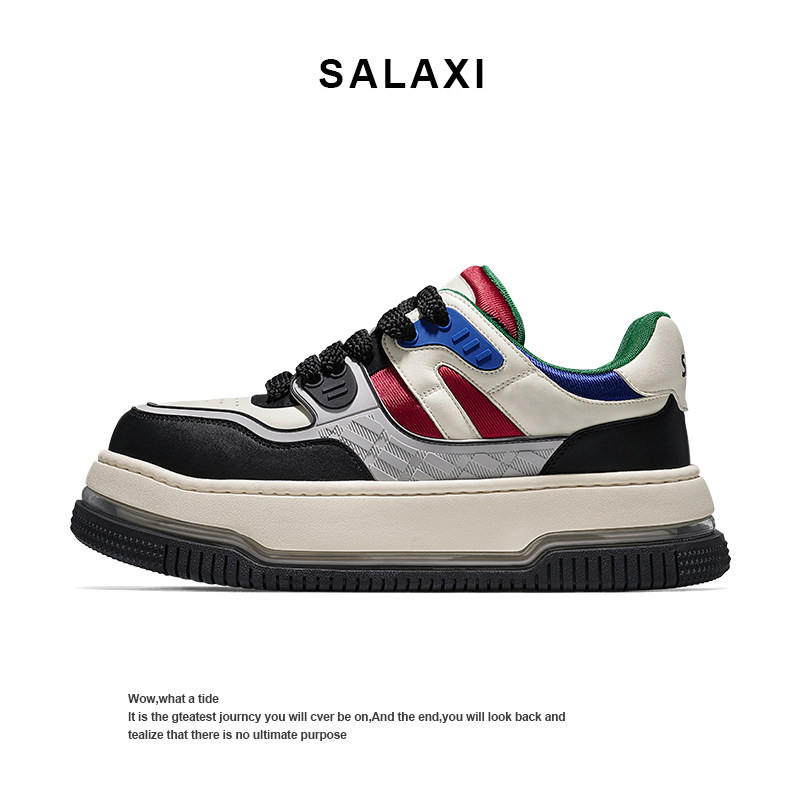 Salaxi/莎莱茜轻奢高级感悬浮气垫板鞋男女款百搭厚底运动休闲鞋,流行男鞋,时尚休闲鞋,淘宝优惠券,粉丝福利购,淘宝优惠卷