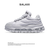 Salaxi 情侣厚底休闲鞋 莎莱茜冰川系列极寒气垫运动鞋 男女同款