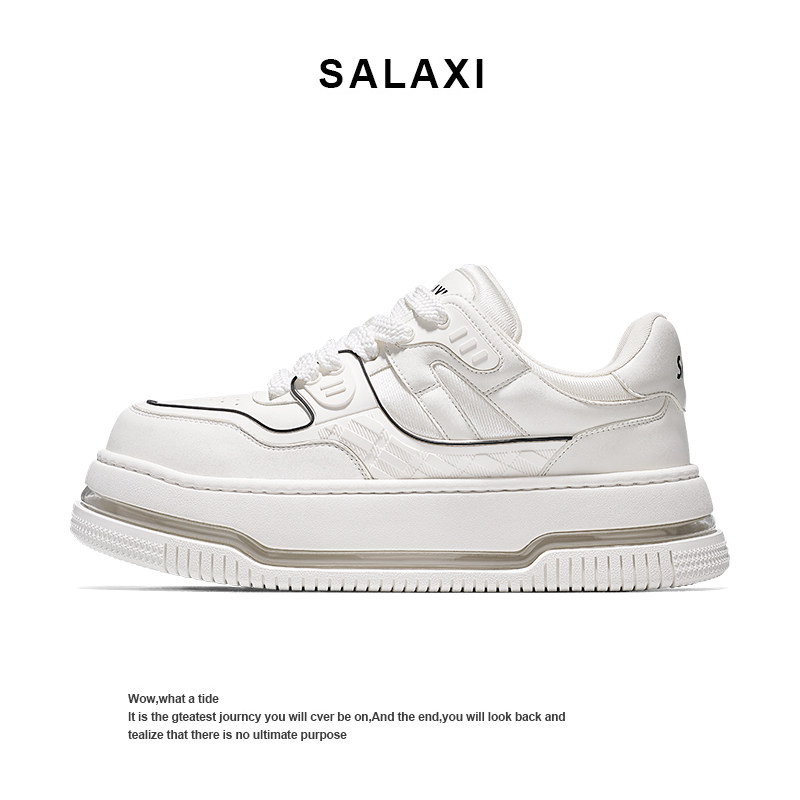Salaxi/莎莱茜原创时尚百搭小白鞋男女同款厚底低帮休闲运动鞋,流行男鞋,时尚休闲鞋,淘宝优惠券,粉丝福利购,淘宝优惠卷
