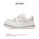 莎莱茜原创时尚 百搭小白鞋 男女同款 Salaxi 厚底低帮休闲运动鞋