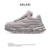 女厚底增高休闲鞋 Salaxi 男鞋 潮牌气垫防滑运动鞋 莎莱茜冬季 新款