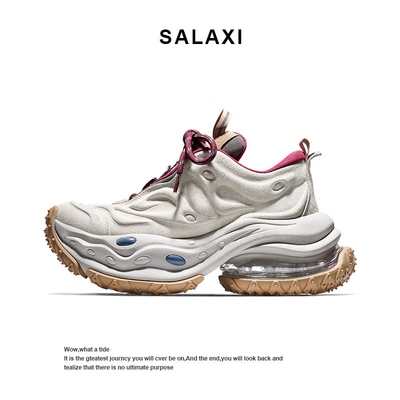 Salaxi/莎莱茜魔鬼城气垫老爹鞋百搭时尚男女同款厚底运动休闲鞋,流行男鞋,老爹鞋,淘宝优惠券,粉丝福利购,淘宝优惠卷