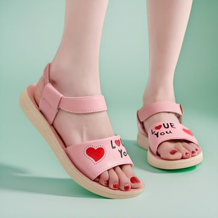 防滑凉鞋2026新款夏季休闲凉鞋子8中小学生9软底10女鞋中大童女孩