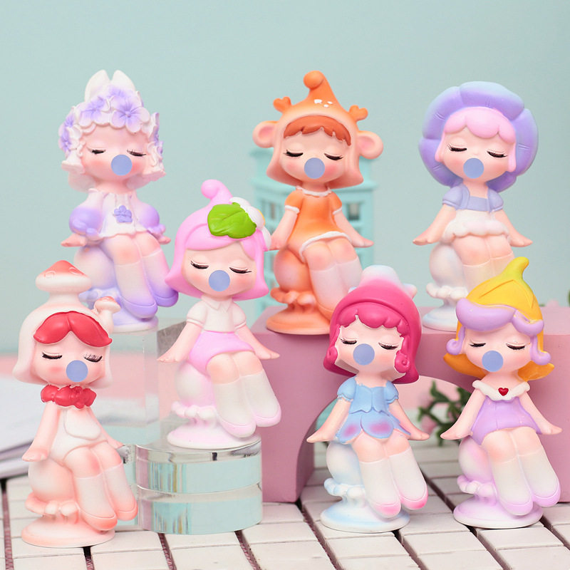 新款送女生圣诞礼物梦境森林潮玩盲盒花仙子手办创意桌面树脂摆件