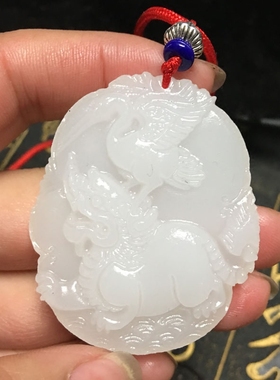 占鳌头和田玉貔貅吊坠男女款转运项链龙龟挂件送证书