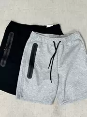 Fb8 Summer New Men's Loose Knit Breathable Casual Sports Running Taped Zipper Air Layer Cotton Shorts 127