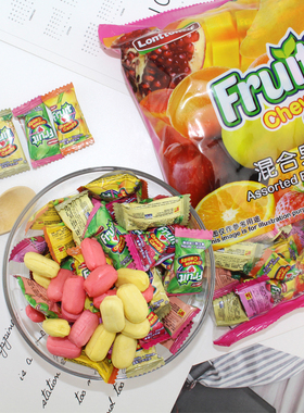 马来西亚进口伦敦WF果味软糖 Fruit混合水果味软糖500g婚庆喜糖果