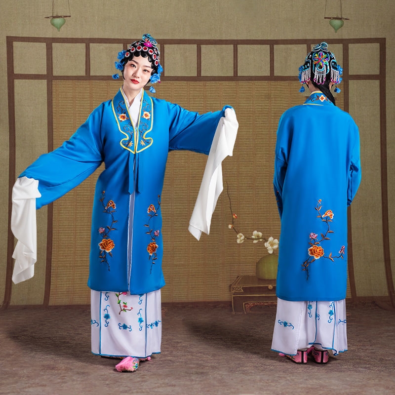 戏服装女花旦京剧古装越剧新款演出头饰戏曲水袖小旦戏剧衣服戏服