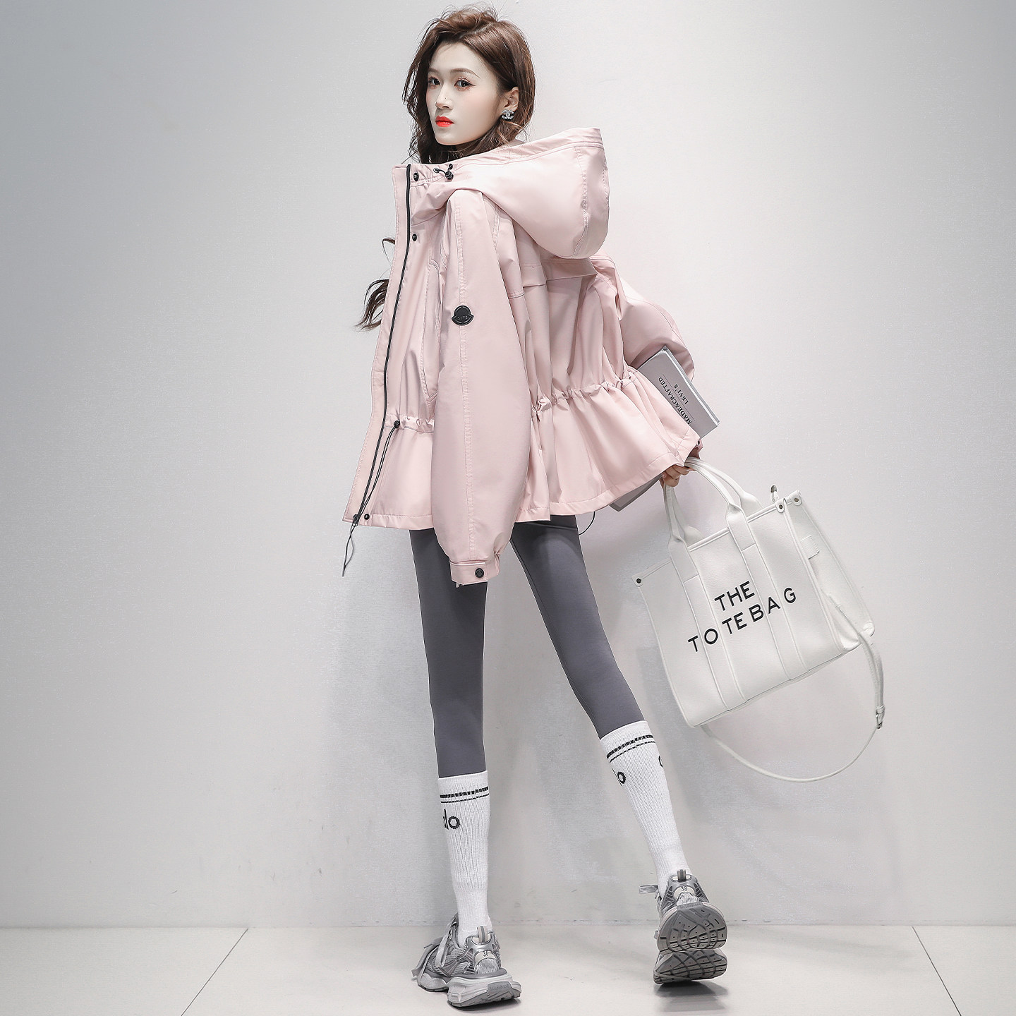 时尚收腰小众工装外套女2026春秋新款宽松潮牌今年流行爆款短款上图片