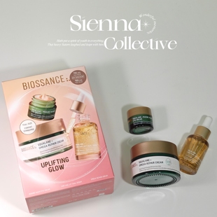 Biossance角鲨烷套装 omega修护面霜50ml+双效精华15ml+眼霜5ml