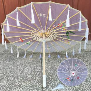 踏浪舞蹈伞透明流苏伞演出道具走秀古典伞夏雨工艺伞梦江南跳舞伞